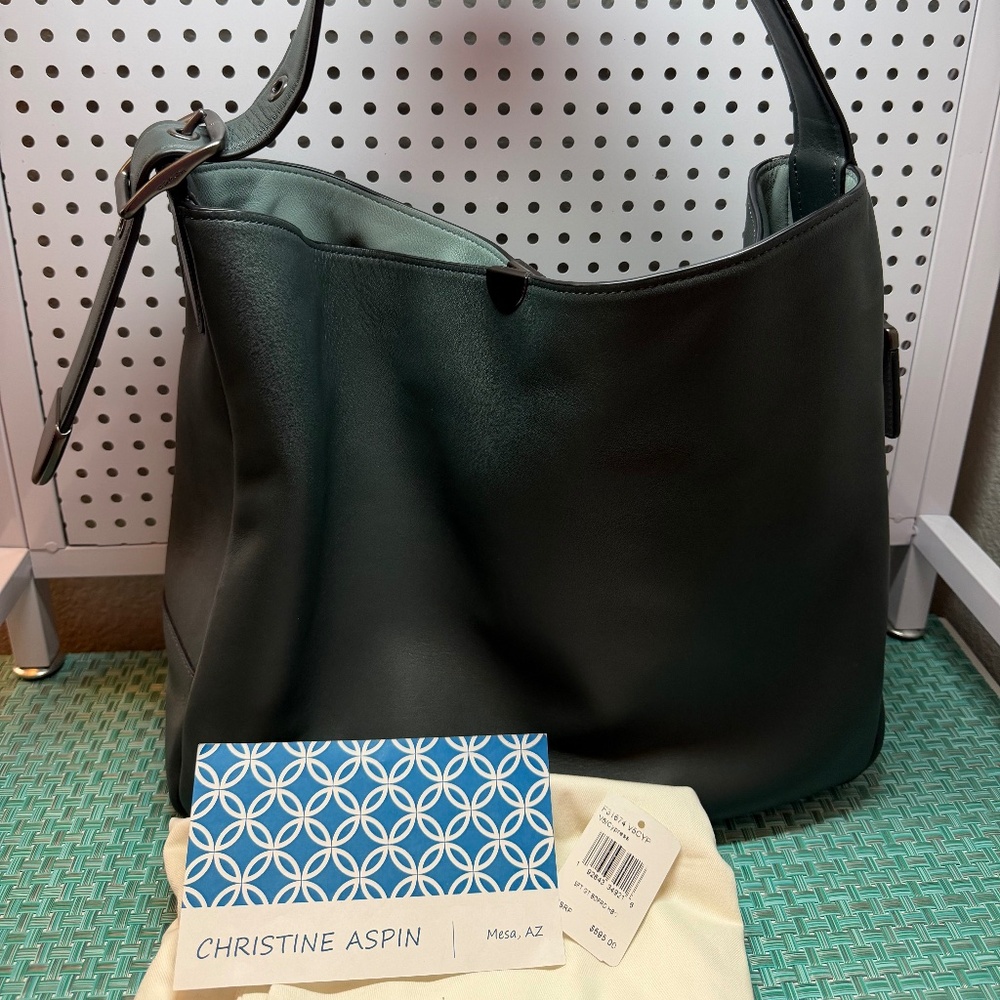 COACH 1941 Soft Glovetanned Bedford Hobo Cypress Green